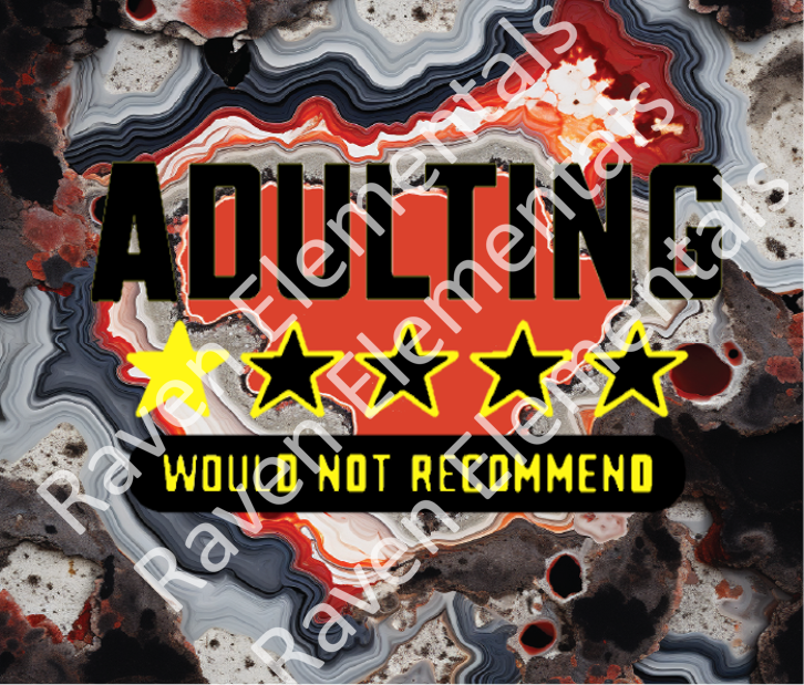 Adulting 1-star tumbler